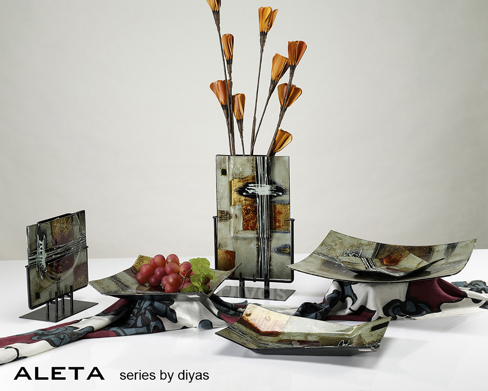 Aleta Glitter Art Glassware Diyas Home Vases Aleta Glitter Art Glassware Diyas Home Vases